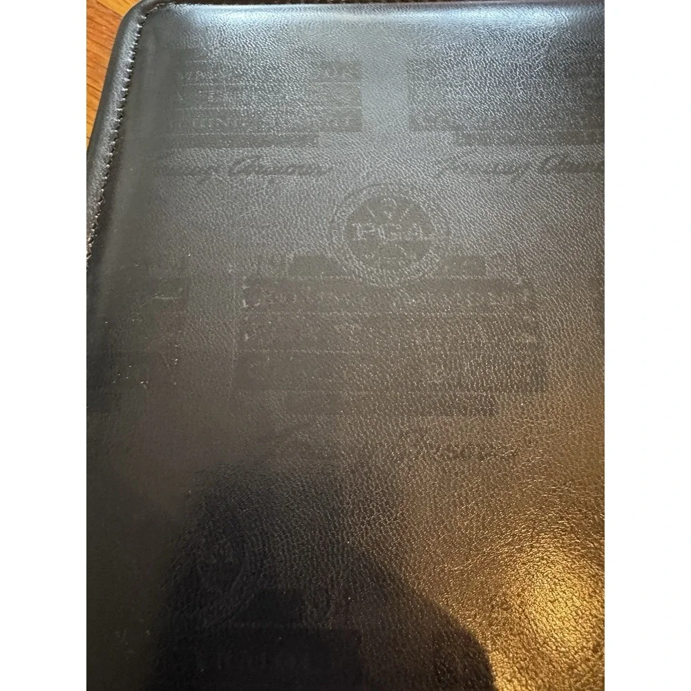 Vintage Tommy Armour PGA Teaching Coaching Summit Black folder 1994 Padded 12x10